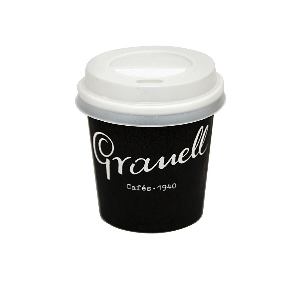 Plastic espresso cup lid