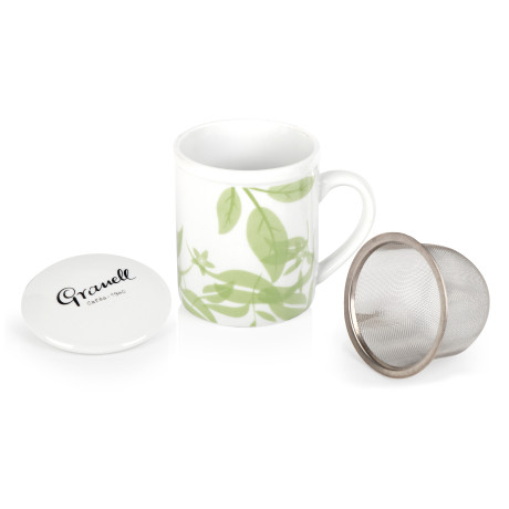 Tasse à Thé avec Filtre et Couvercle Vert