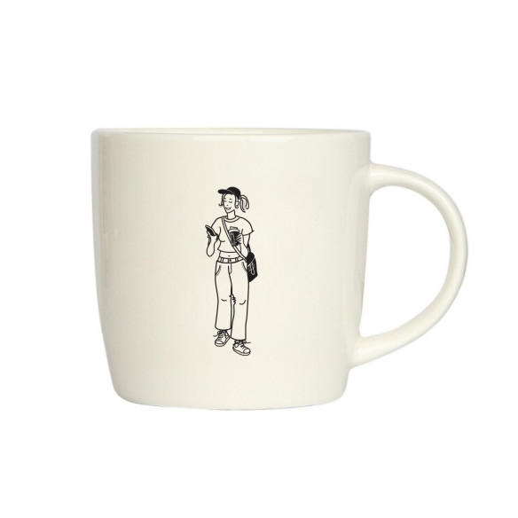 Tasse mug avec illustration femme