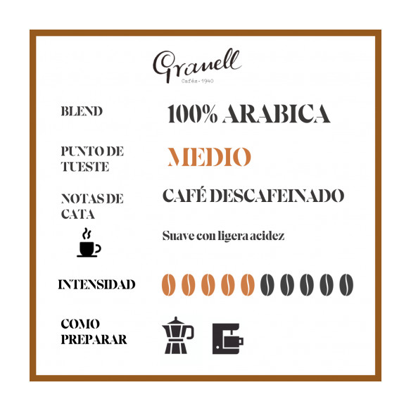 Café molido descafeinado