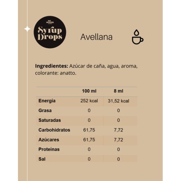 sirope avellana