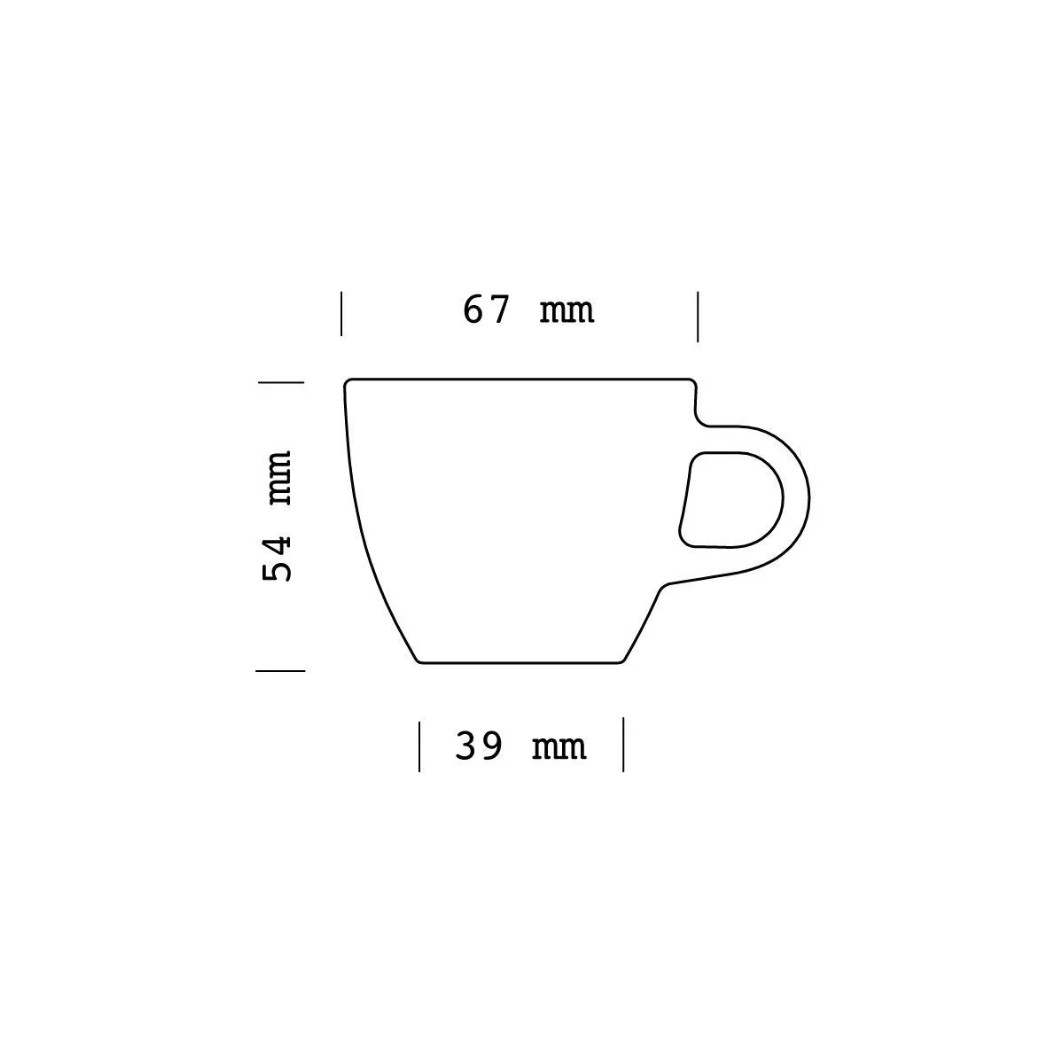 Tazas ACME color Blanco 70 ml