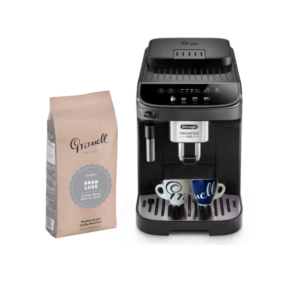 Cafetera con Café en Grano