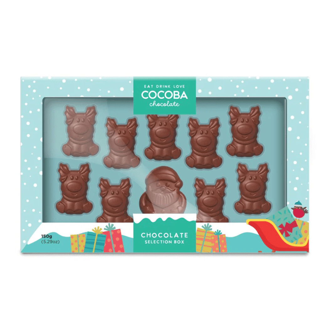 Pack Christmas Chocolates - Santa and His Reindeers