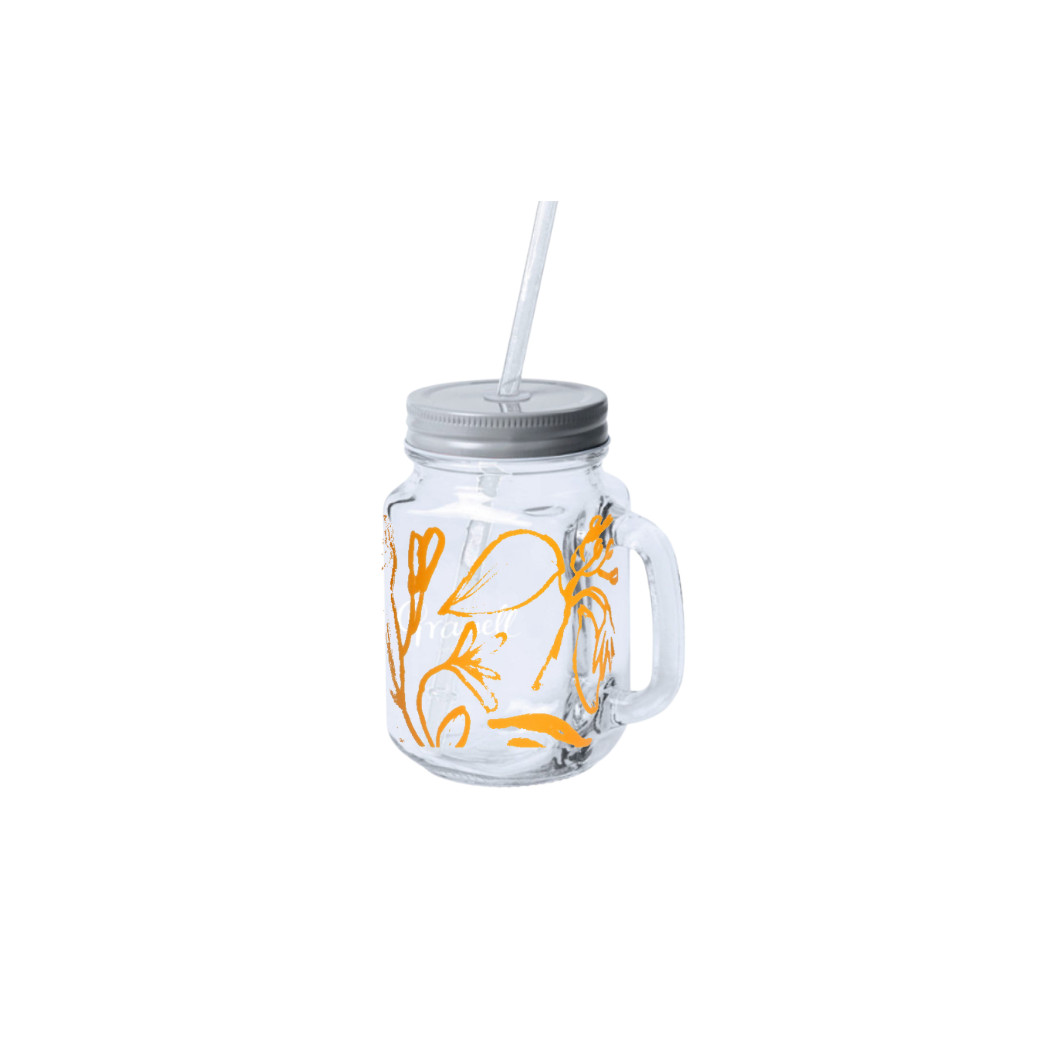 Jarre en Verre avec Paille