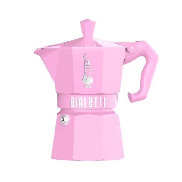 Italian Pink Bialetti Coffee Maker