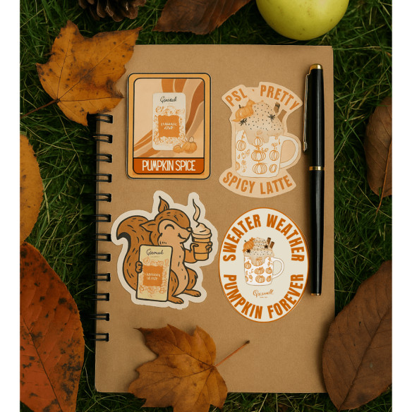 Set d’Autocollants Découpés – Édition Pumpkin Spice