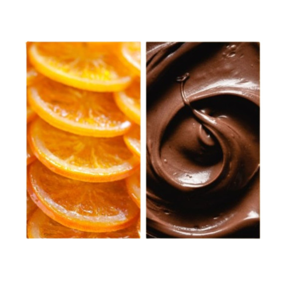 Naranja Confitada con Chocolate Negro