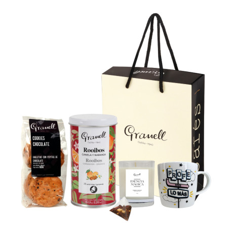 Regalo Profe: Té, Taza y Vela Aromática