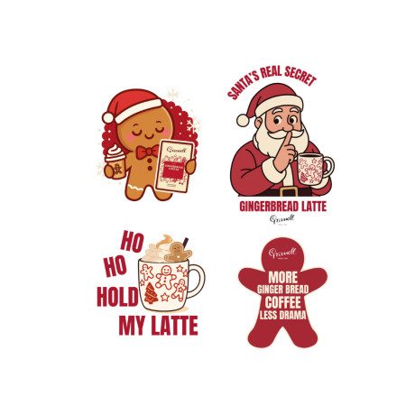 Set de Pegatinas Troqueladas – Gingerbread Edition