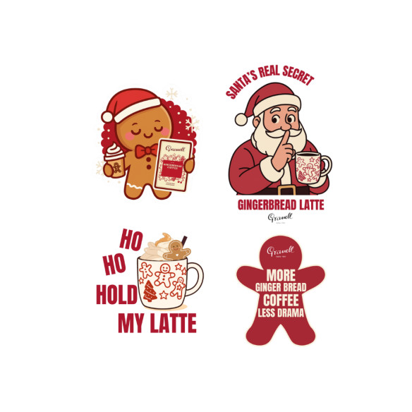 Set de Pegatinas Troqueladas – Gingerbread Edition