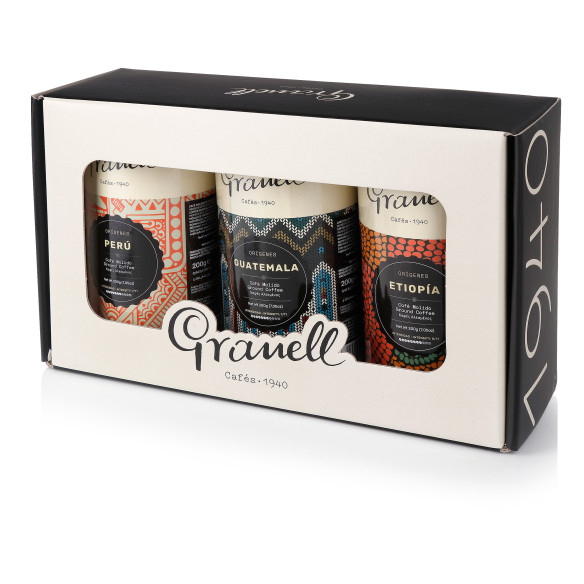 Coffret Café Moulu Origines – Guatemala, Pérou et Éthiopie