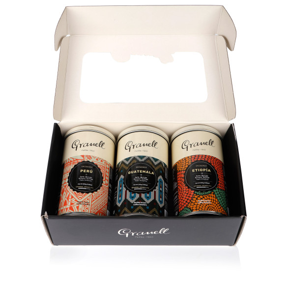 Coffret Café Moulu Origines – Guatemala, Pérou et Éthiopie