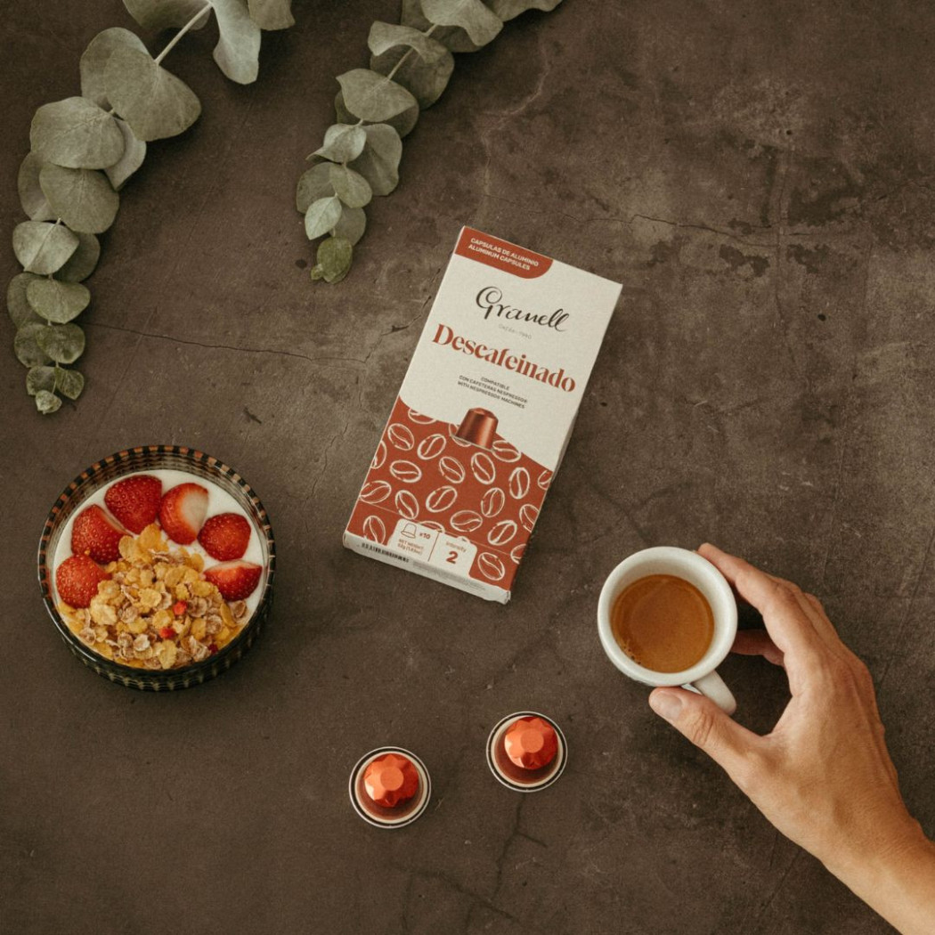 Cápsulas de café descafeinado
